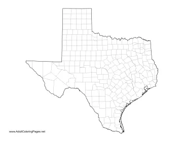 Texas coloring page