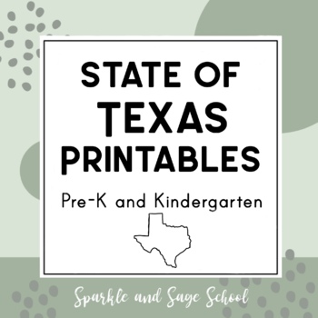 State of texas coloring page and word tracing set of printables