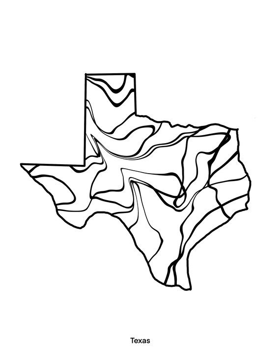 Texas printable coloring page download now