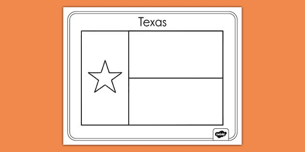 Texas flag loring page kindergarten resource us
