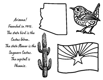 America states and state facts coloring pages by kansasmomlife