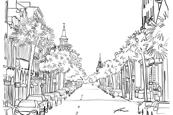 Charleston sc coloring pages