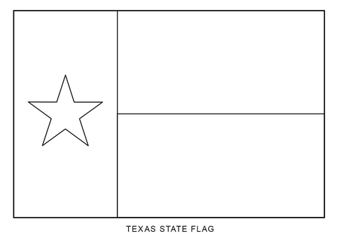 Texas state flag coloring page free printable coloring pages