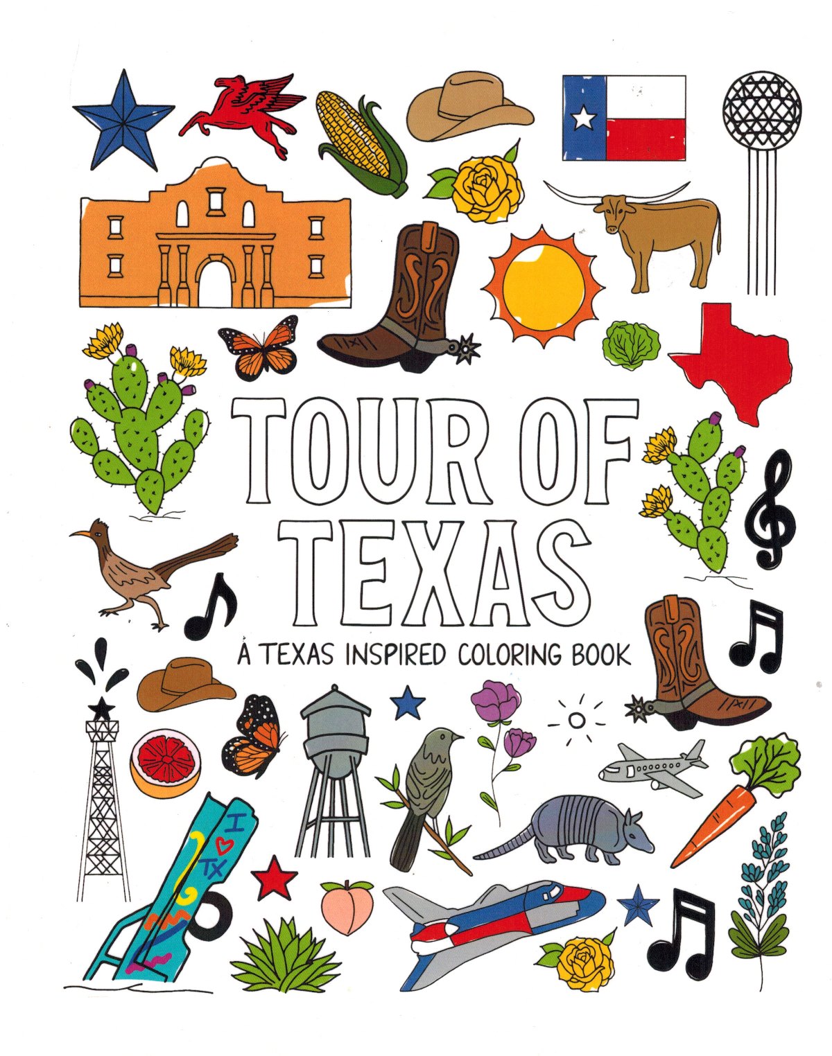 Coloring book tour of texas texas star trading