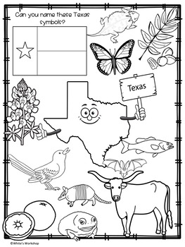 Texas symbols worksheet by whites workshop tpt