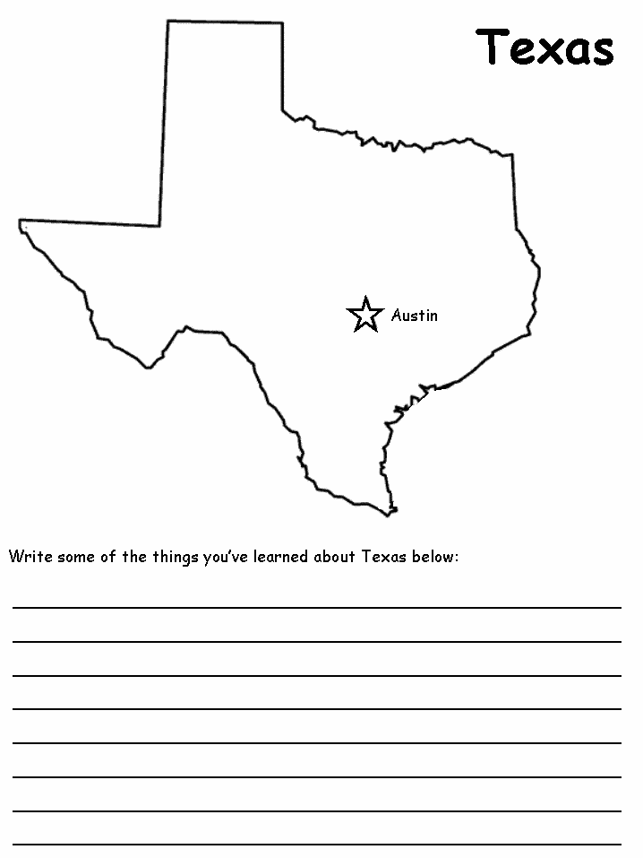 Texas state map