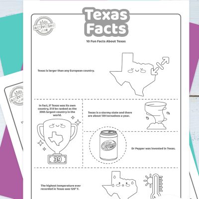 Free printable texas facts coloring pages kids activities blog