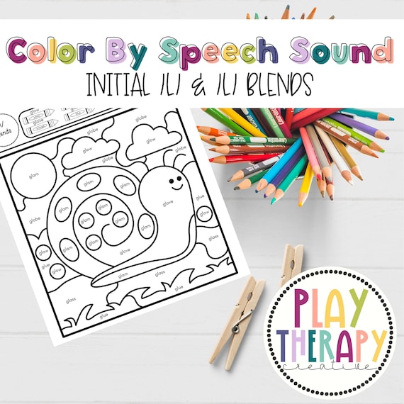Set of s blends sound spring themed coloring pages for speech therapy articulation practice speech sound worksheet instant download