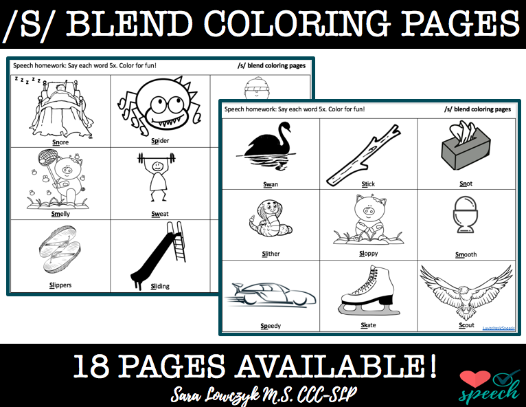 S blend bo coloring pages