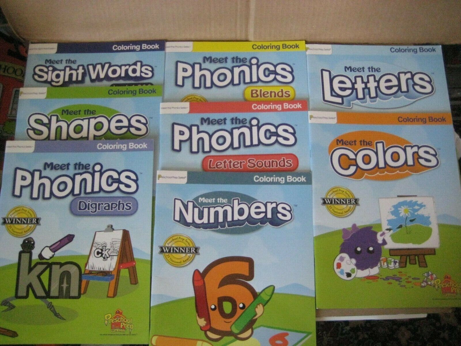 Meet the phonics series coloring activity workbooks lot of