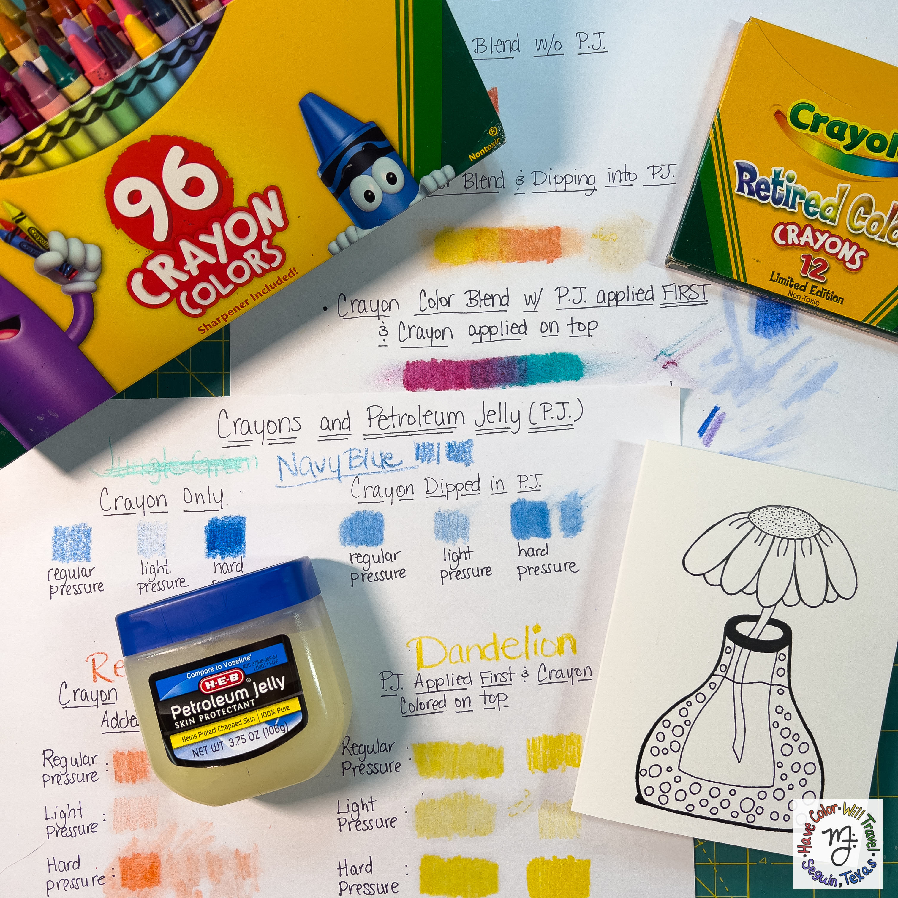 How to create backgrounds for coloring pages with crayons petroleum jelly and solve the problem of too much whitespace