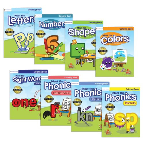 Preschool prep pany basicsreading coloring book bundle