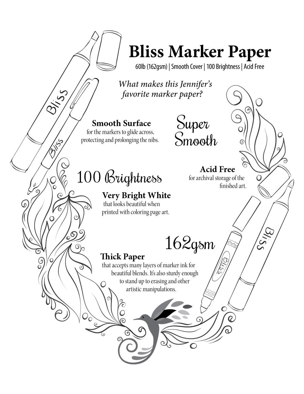 Bliss marker paper