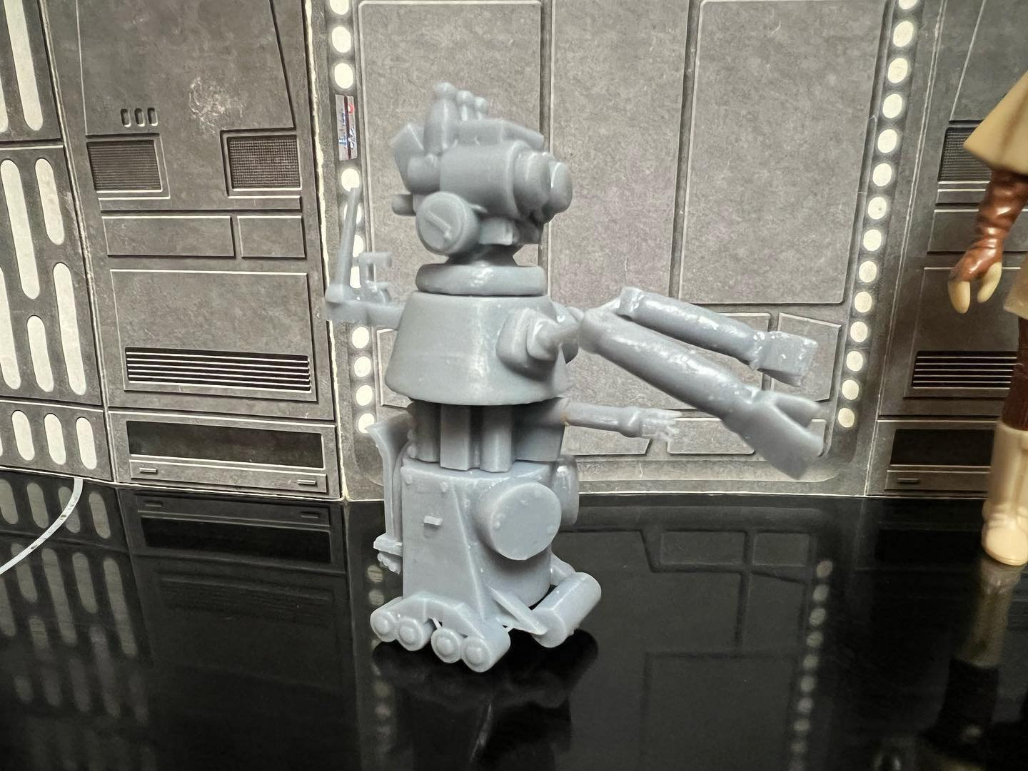 Vintage star wars droids thall joben unproduced panion droid d printed custom model action figure kit unpaintedunassembled