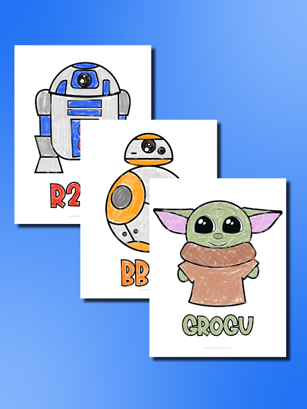 Star wars printable coloring pages for kids freebie