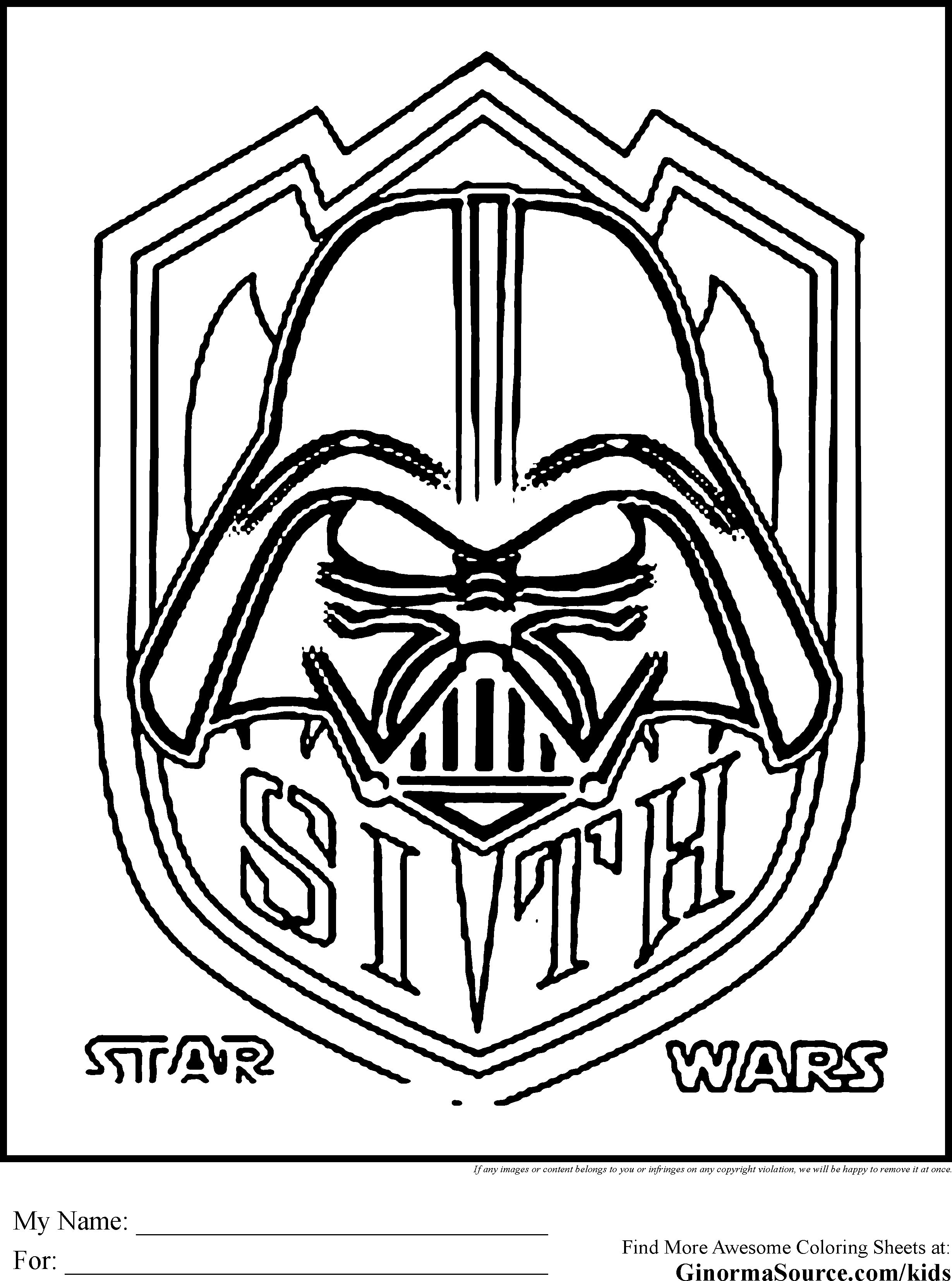 Starwars coloring pages new star wars coloring pages sith coloring pages free