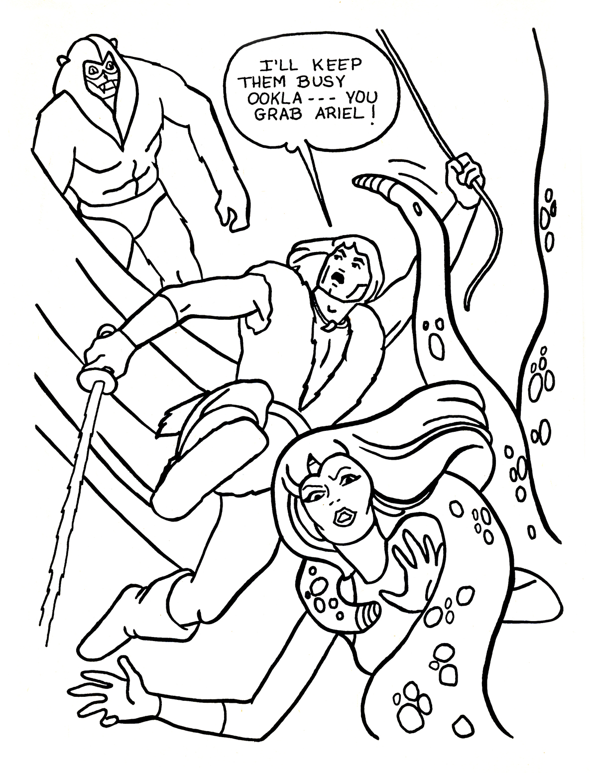 Neato coolville thundarr the barbarian in the floating palace printable coloring book