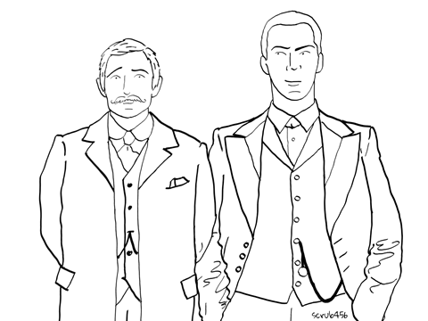 Bbc sherlock coloring page tab holmes watson