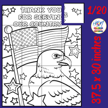 Veterans day collaborative art coloring pages thank you for serving our country