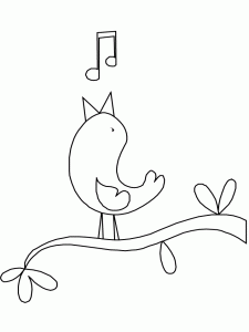 Bird coloring pages for kids bird coloring pages coloring pages singing drawing