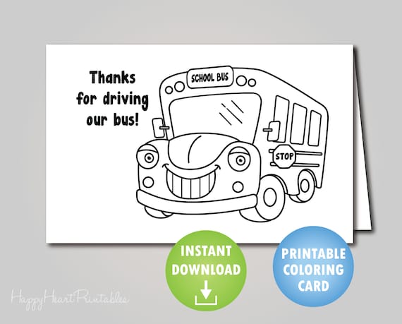 Bus driver thank you card bus driver appreciation download now