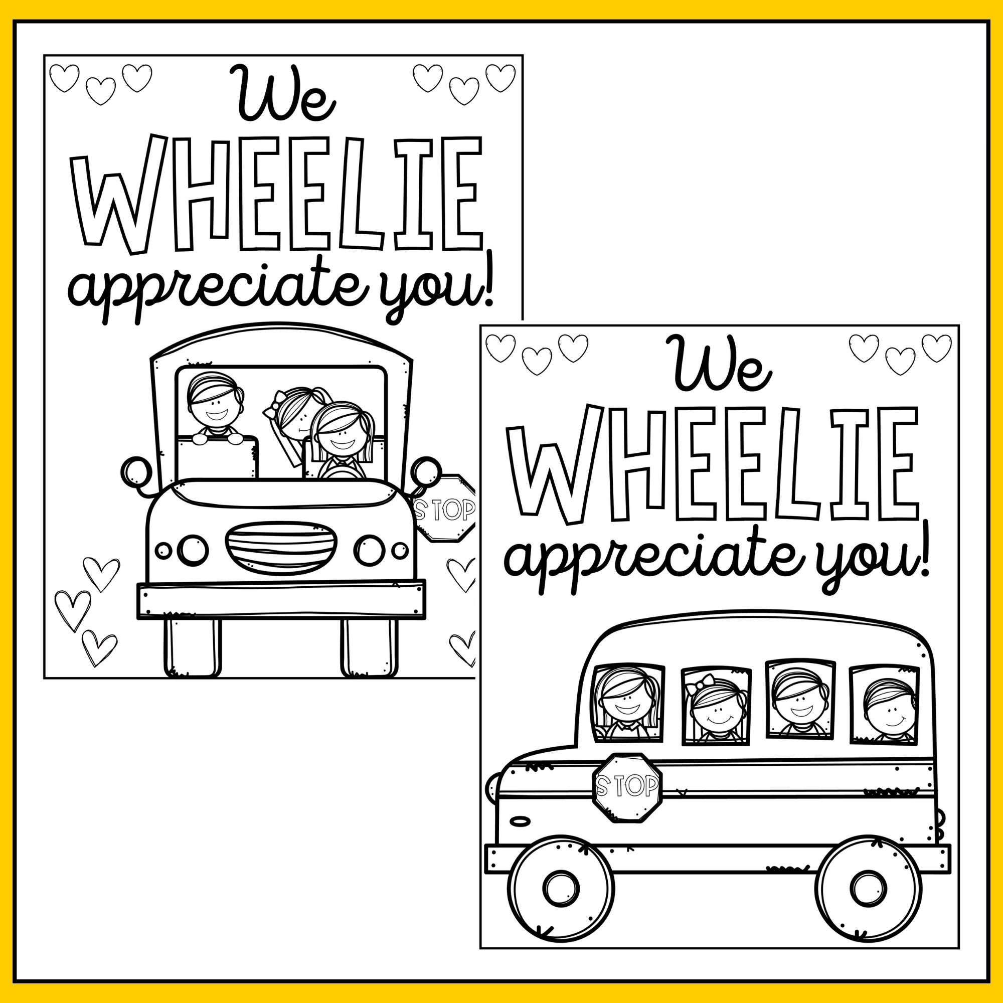 Bus driver appreciation thank you letters coloring pages download printable