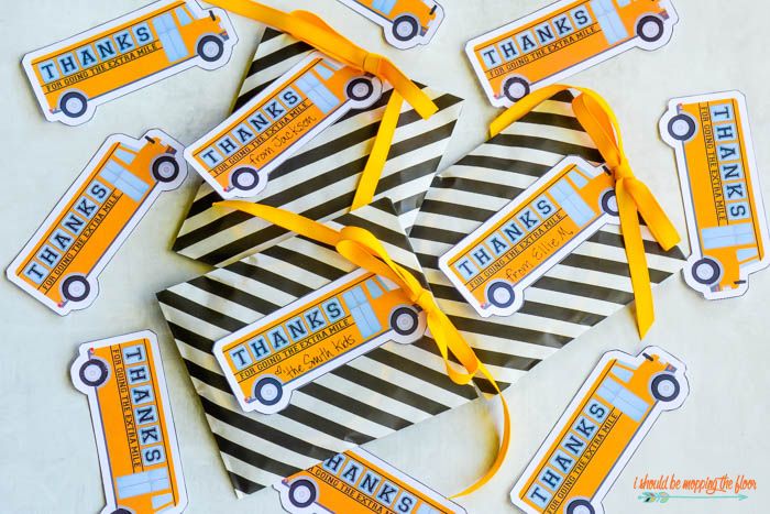 Show your appreciation with these printable school bus driver tags