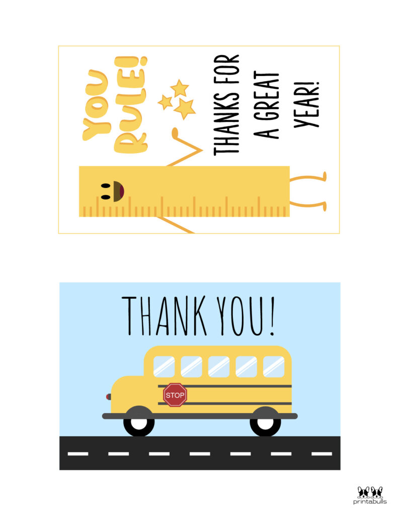 Printable thank you cards