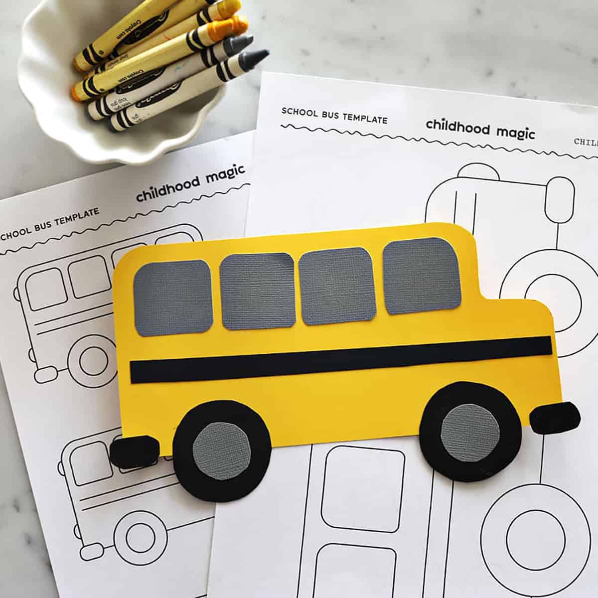 School bus template