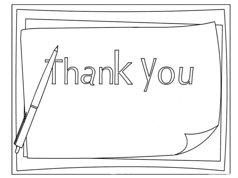 Thank you coloring pages printable for free download