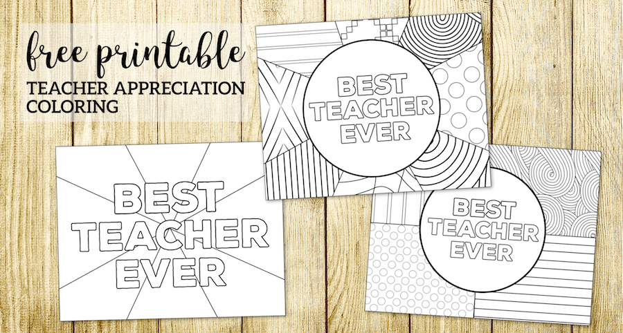 Teacher appreciation coloring pages