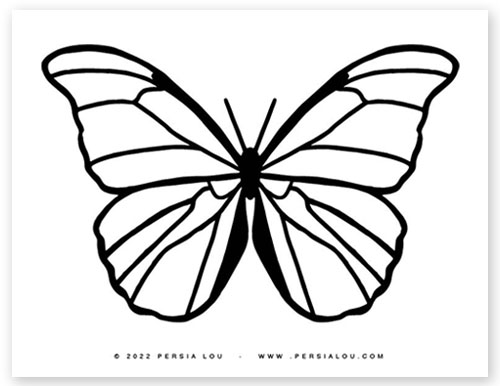 Free printable butterfly coloring pages