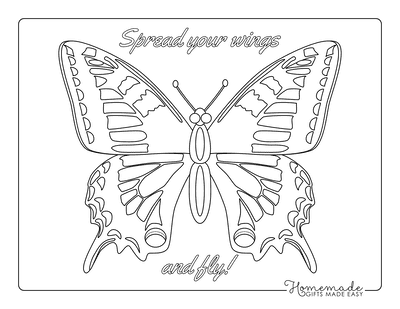 Free butterfly coloring pages for kids adults