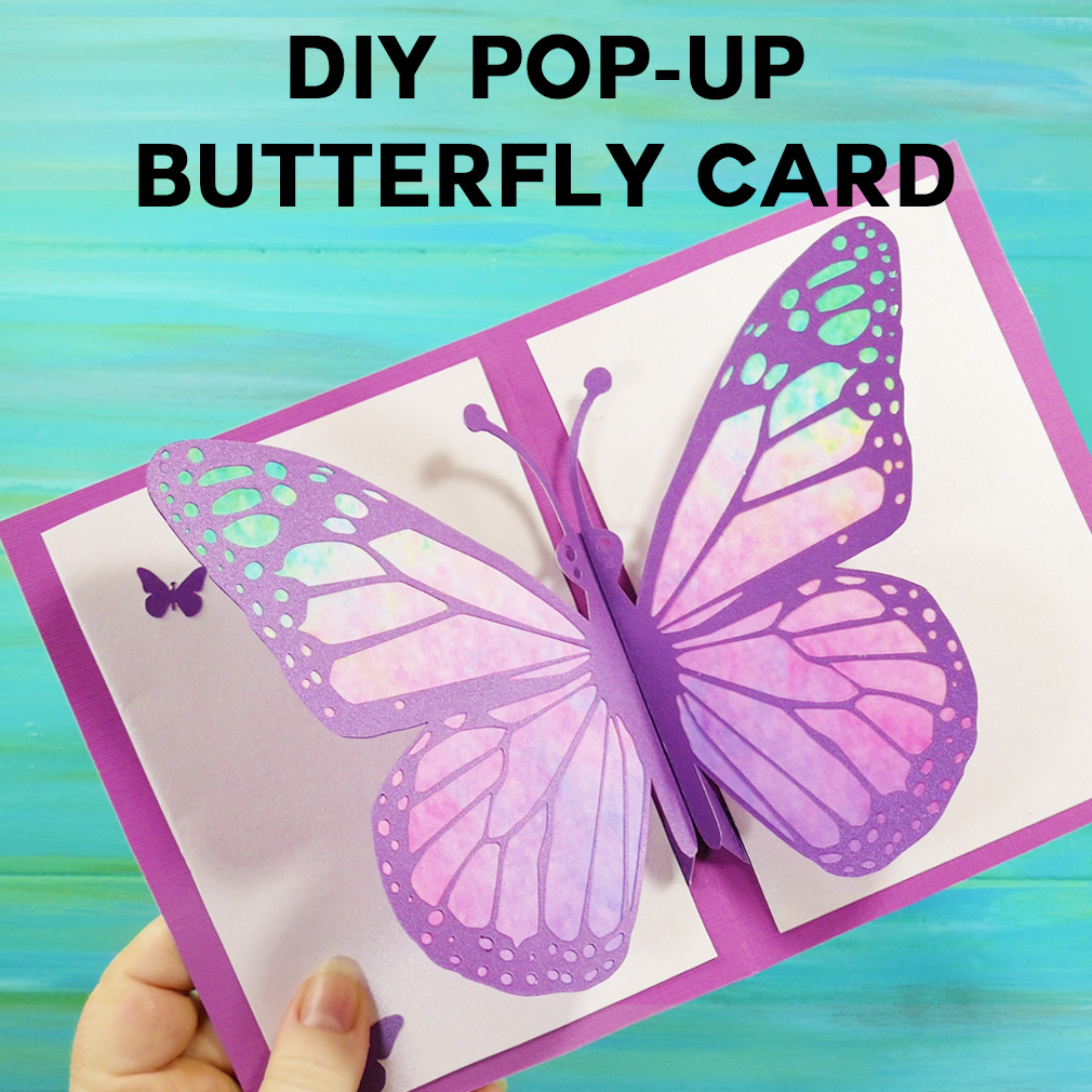 Easy butterfly card diy pop