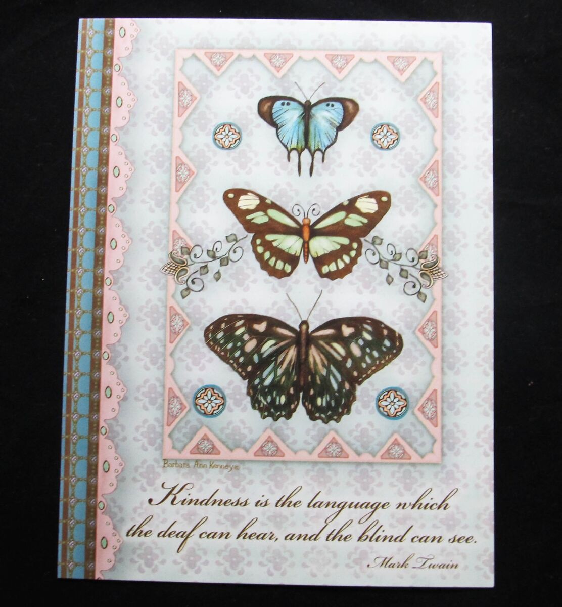 Leanin tree thank you greeting card butterflies multi lor r butterfly