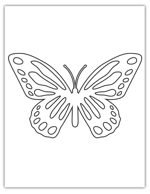 Free printable butterfly outlines and templates