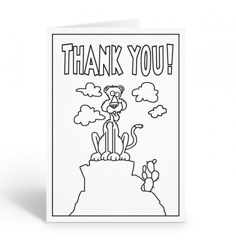 Stonehouse collection kids color in thank you