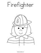 Thank you firefighters coloring page