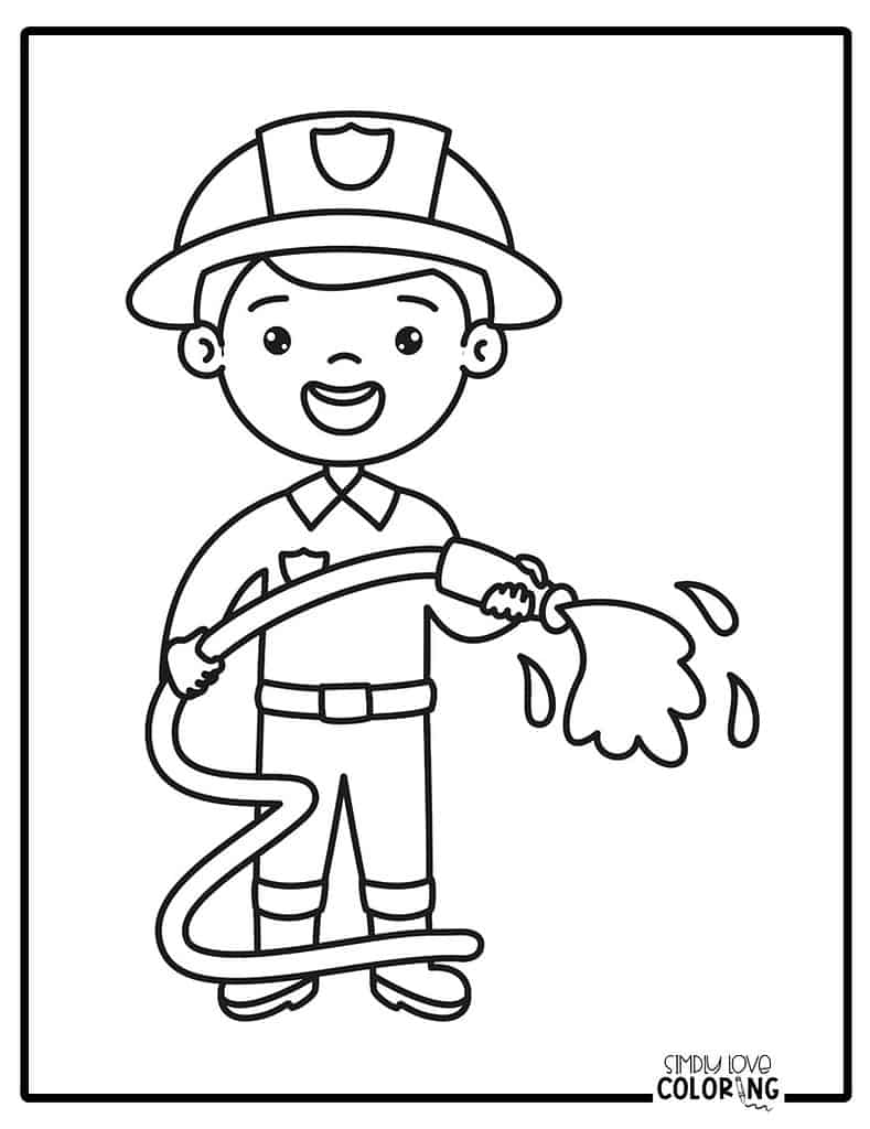 Profession coloring pages free pdf printables