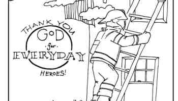 Pastor coloring page thanking god for everyday heroes