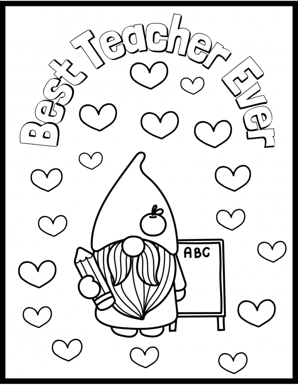 Free teacher appreciation coloring pages