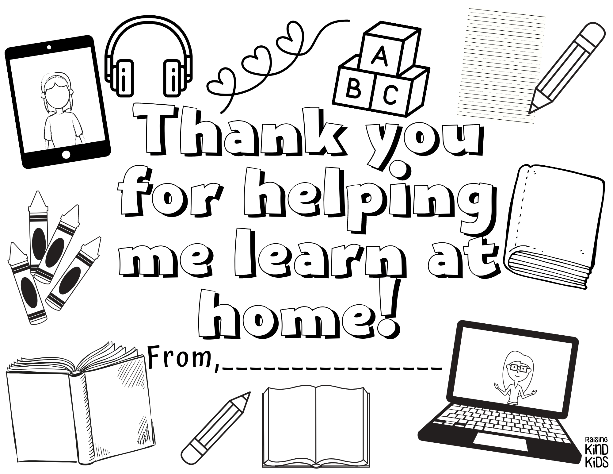 Essential workers thank you coloring sheets