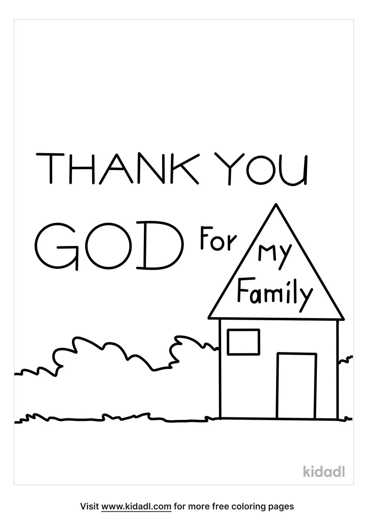 Free thank you god for families coloring page coloring page printables