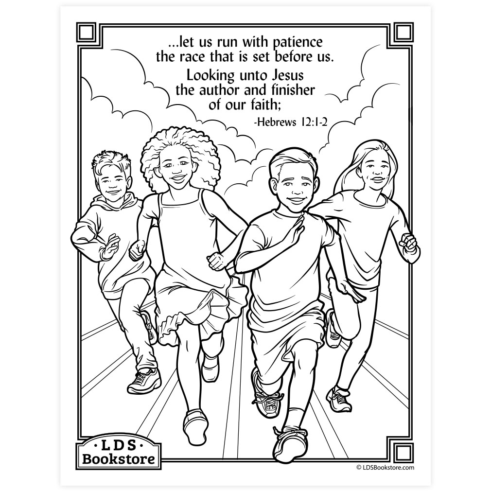 Author and finisher of our faith coloring page