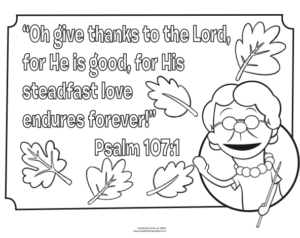 Free thanksgiving coloring pages for sunday school