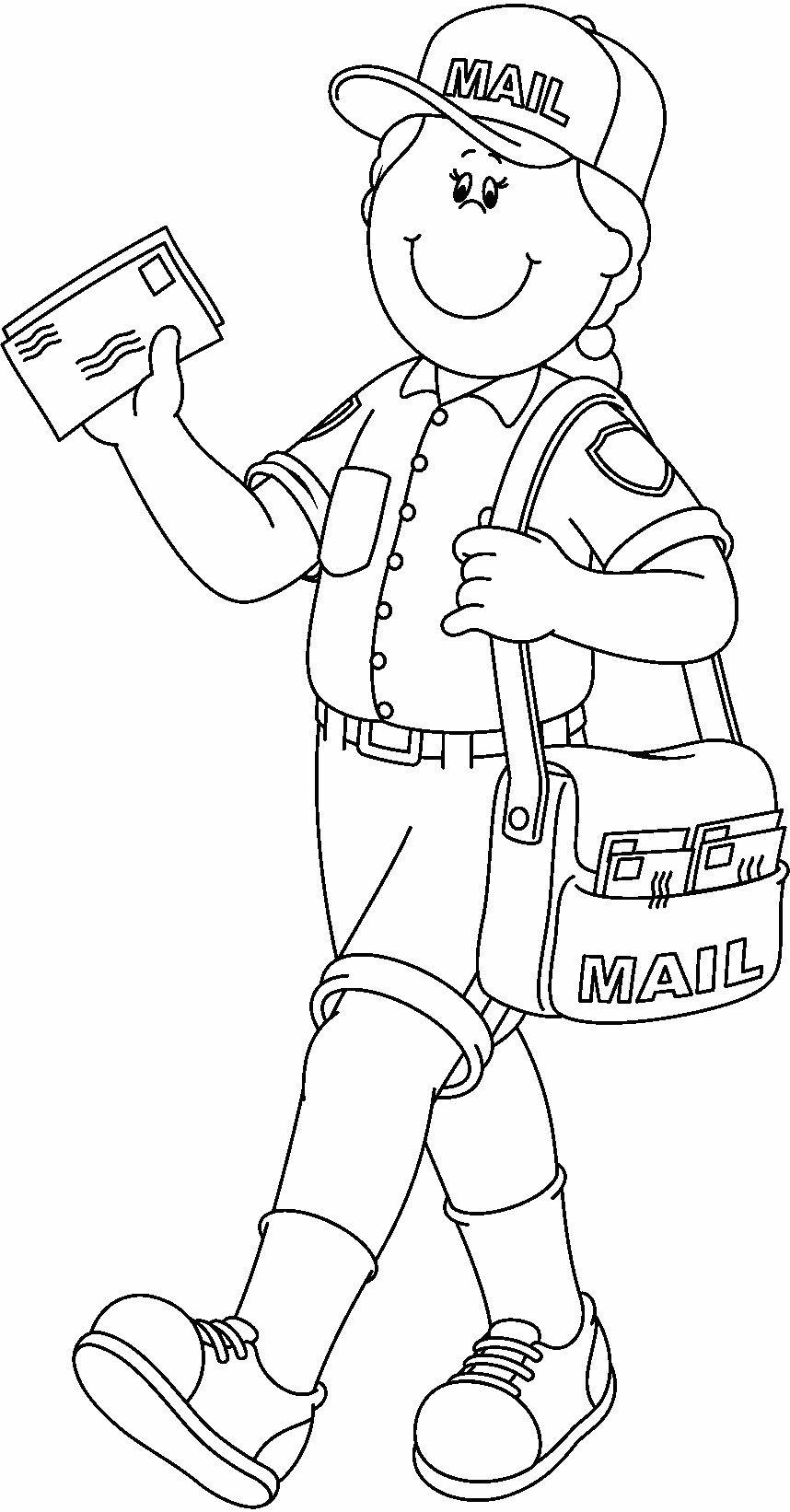 Mailman coloring pages