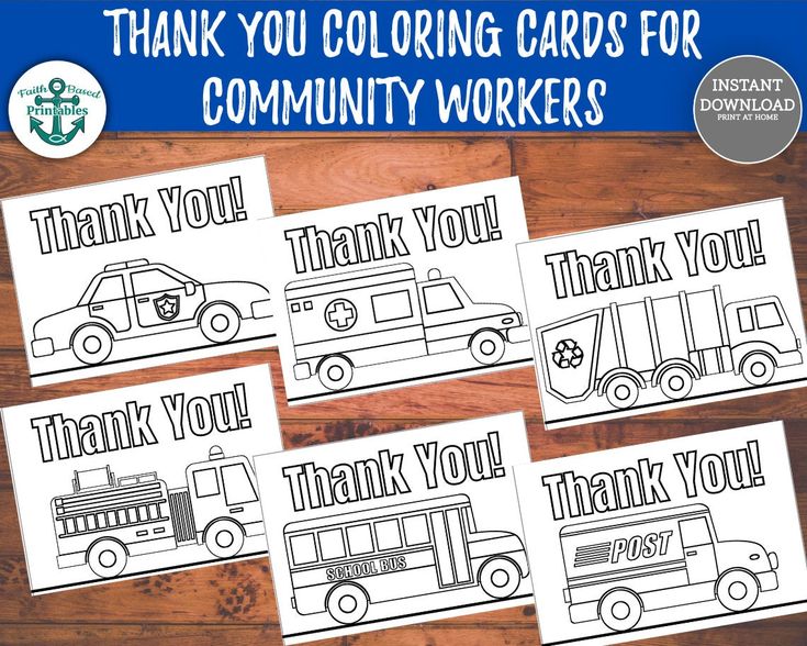 Printable thank you card for munity workers thank you