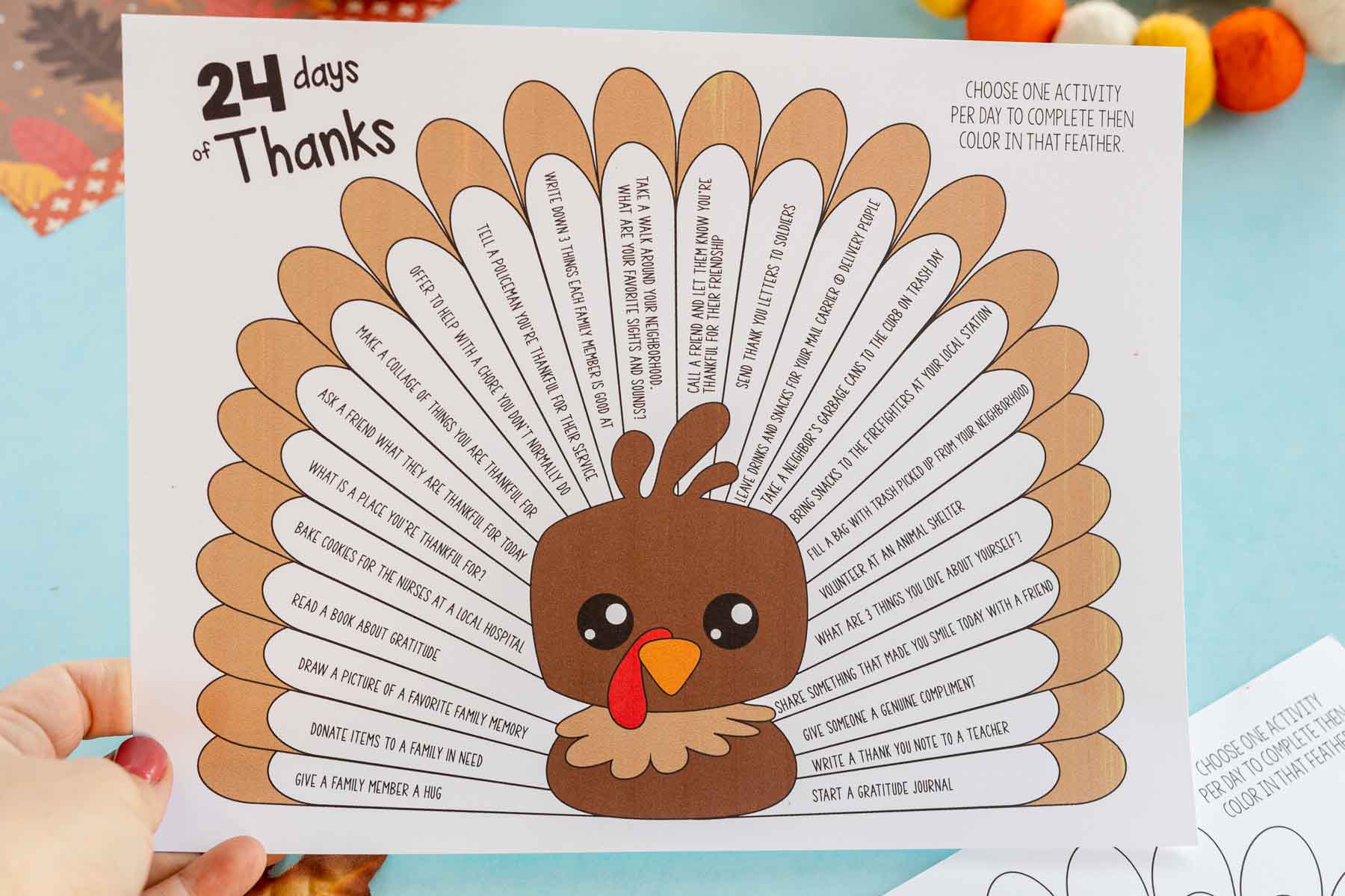 Free printable gratitude thanksgiving turkeys