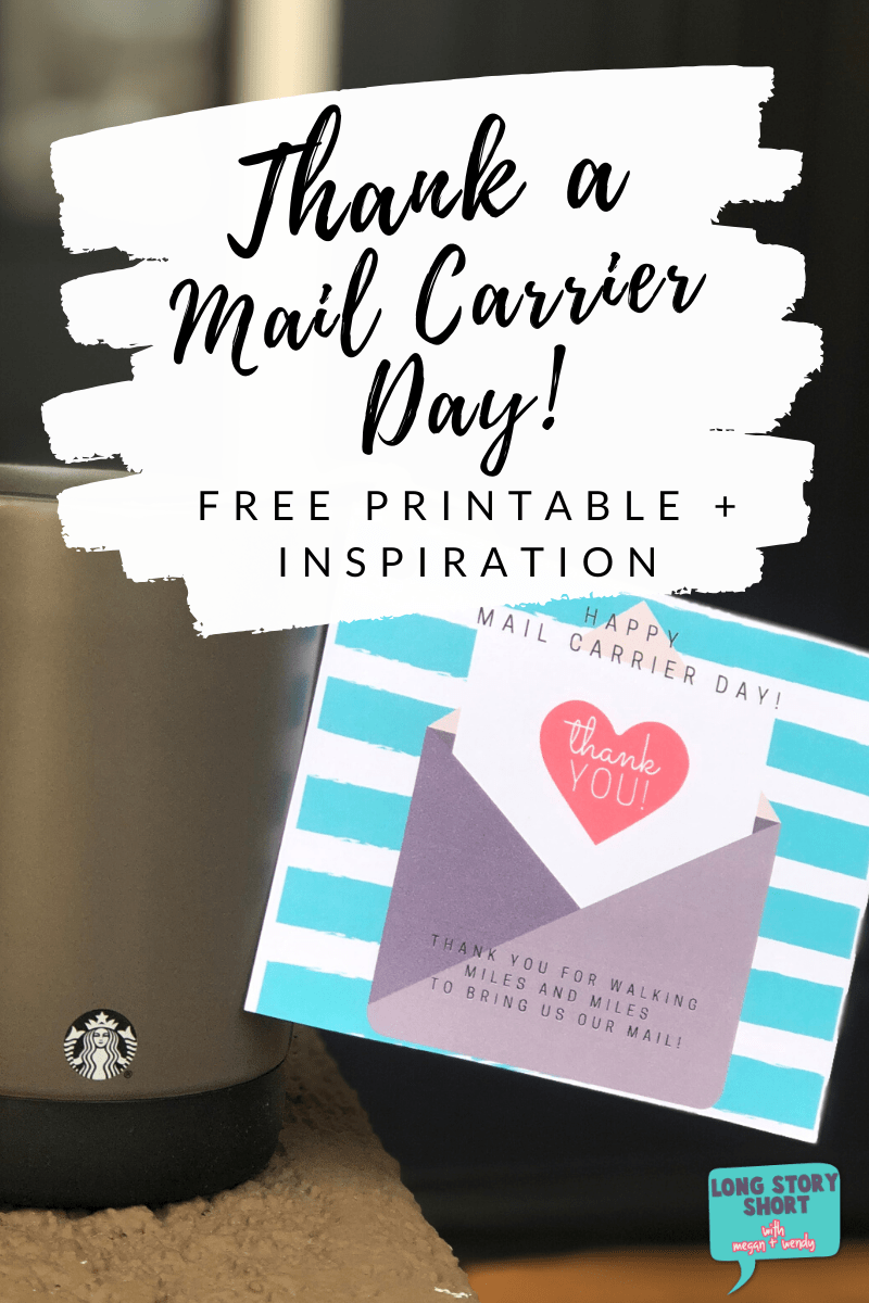 Thank your mail carrier day printable