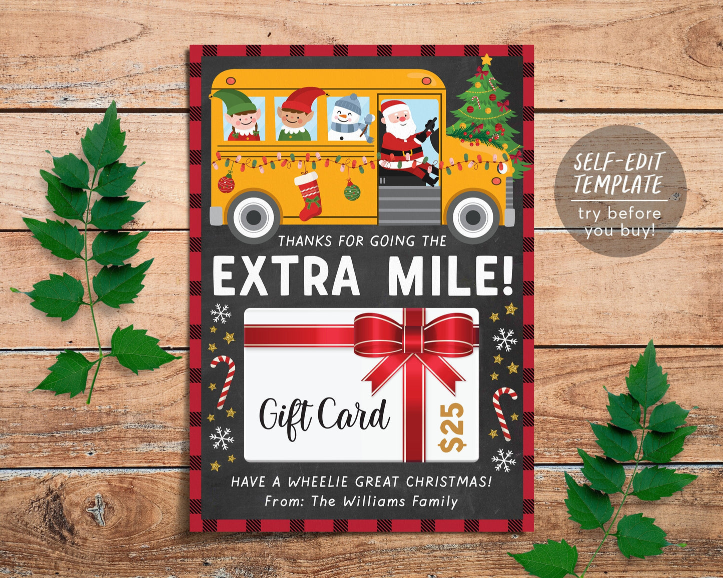 Thanks for going the extra mile gas gift card holder printable editabl â puff paper co